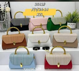 Gold handle bag